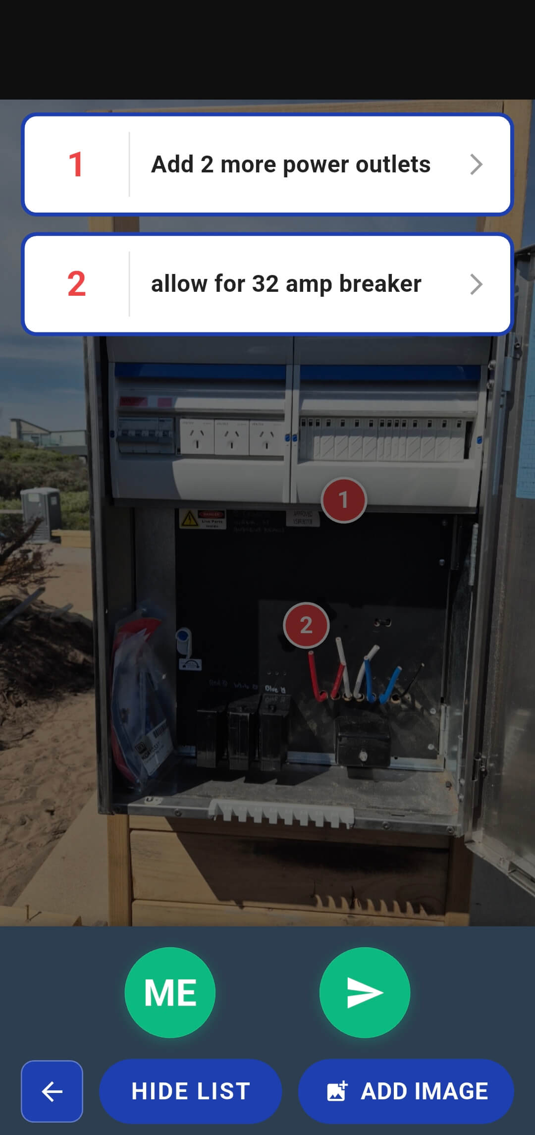 Electrical meter box original photo